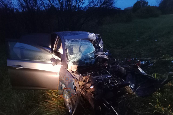 Дорожное происшествие в районе деревни Хвалово