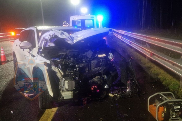 Дорожное происшествие на трассе Нева