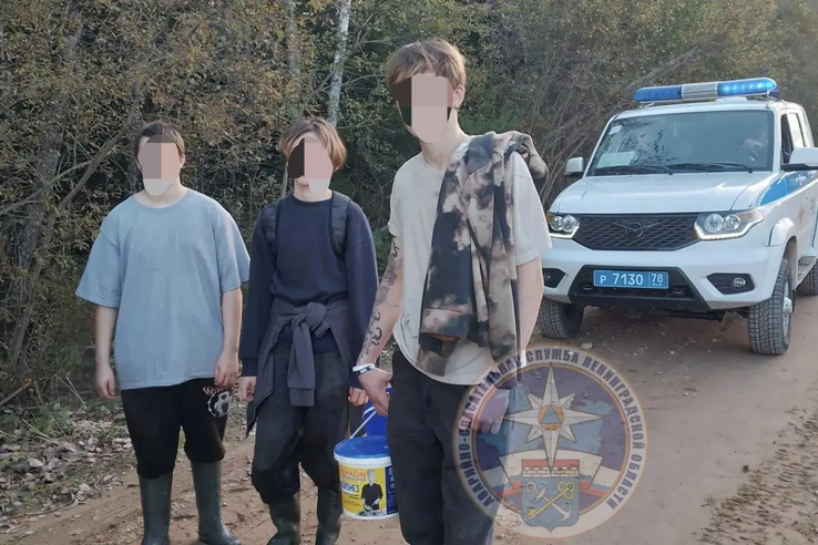 Спасатели вывели подростков из леса