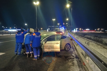 Дорожное происшествие на трассе Нева