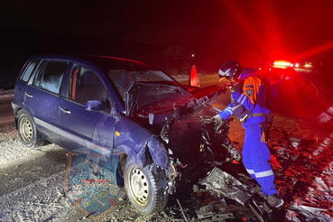 ДТП на автодороге в районе поселка Ульяновка