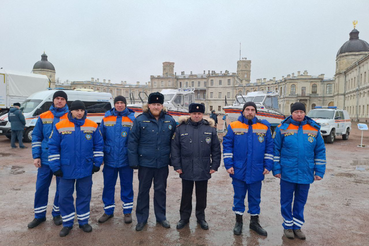 Награждение спасателей в Большом Гатчинском дворце