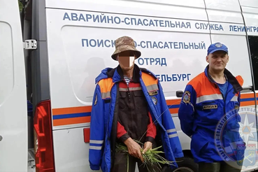 Спасатели вывели мужчину из леса