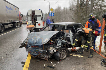 Дорожное происшествие в посёлке Ушаки