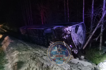 Дорожное происшествие в районе поселка Сосново