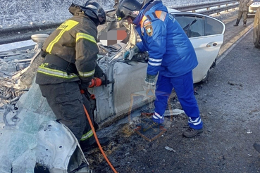 Дорожное происшествие на трассе Нева