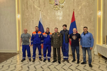Чествование Ленинградских спасателей в Посольстве Российской Федерации в Монголии