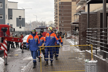 Шлиссельбургские спасатели приняли участие в учениях